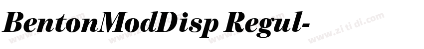 BentonModDisp Regul字体转换 BentonModDisp Regul字体转换